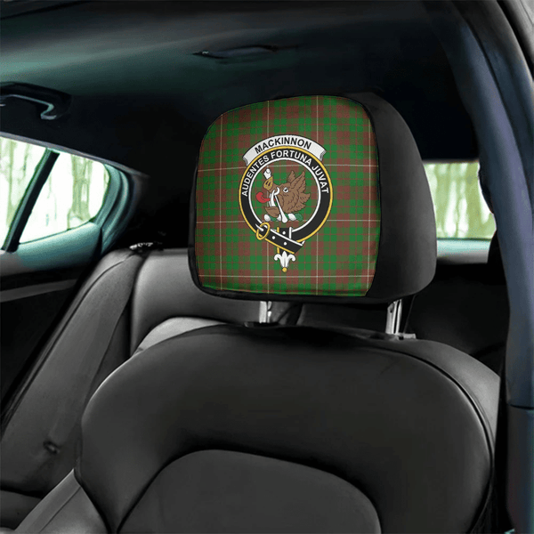 MacKinnon Hunting Modern Tartan Classic Crest Headrest Covers