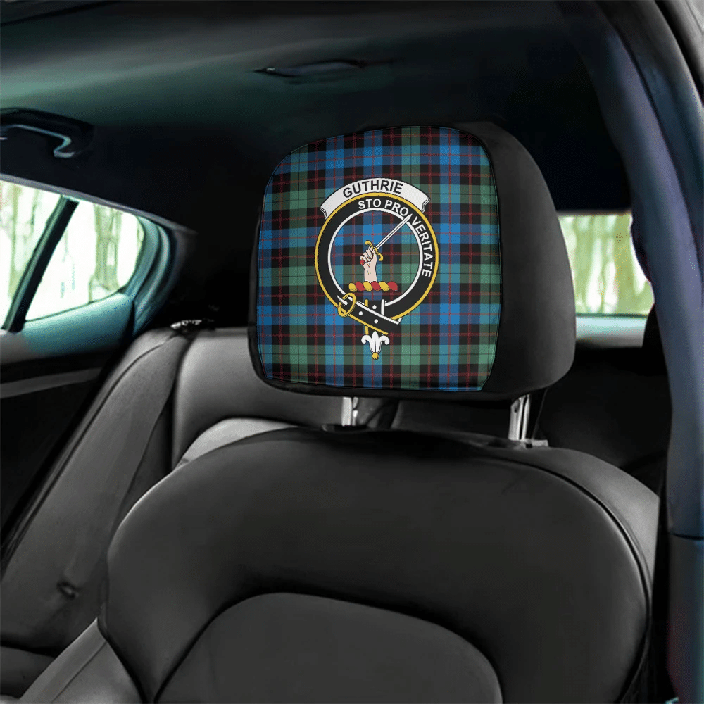 Guthrie Ancient Tartan Classic Crest Headrest Covers