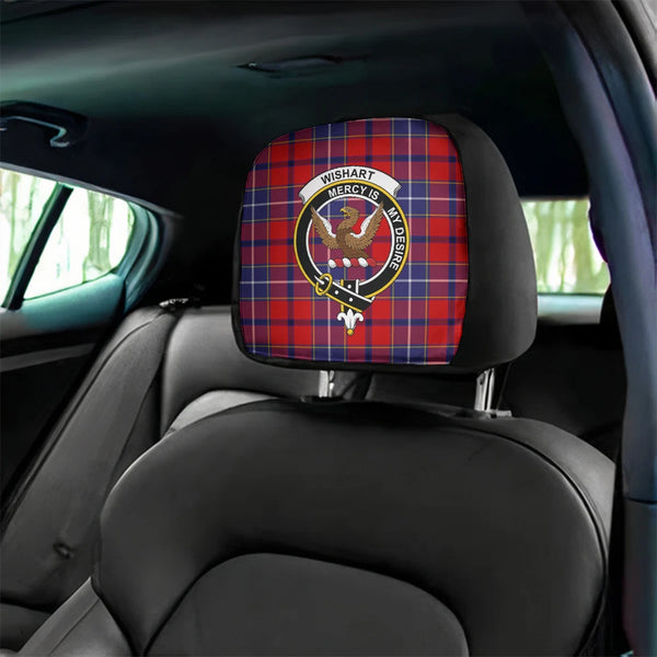 Wishart Dress Tartan Classic Crest Headrest Covers