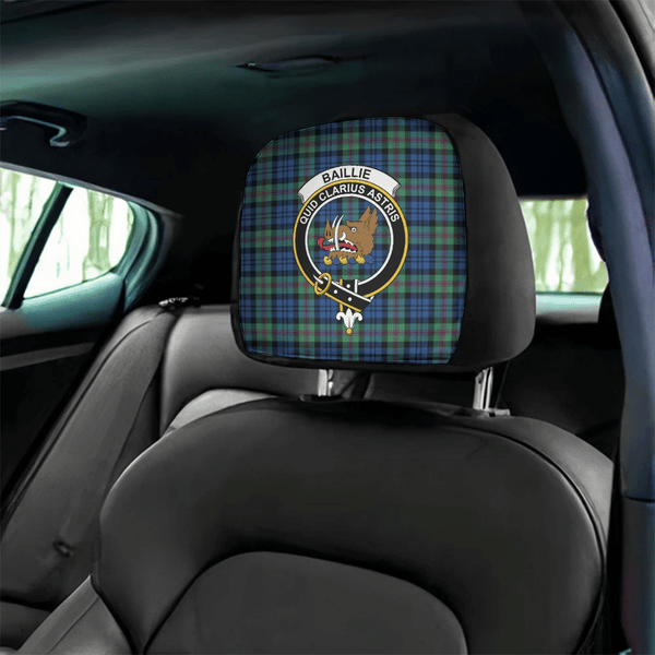 Baillie Ancient Tartan Classic Crest Headrest Covers