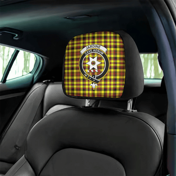 Jardine Tartan Classic Crest Headrest Covers