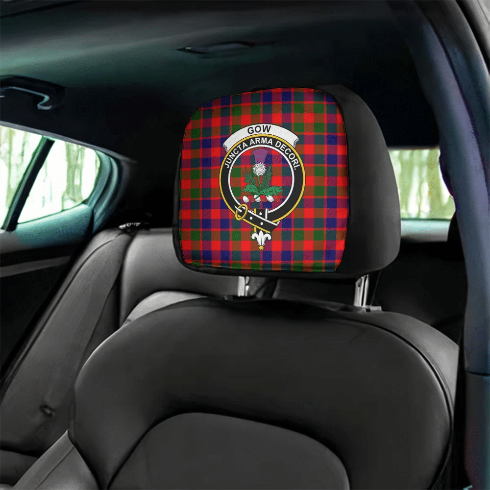 Gow Modern Tartan Classic Crest Headrest Covers