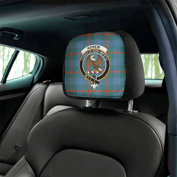 Agnew Ancient Tartan Classic Crest Headrest Covers