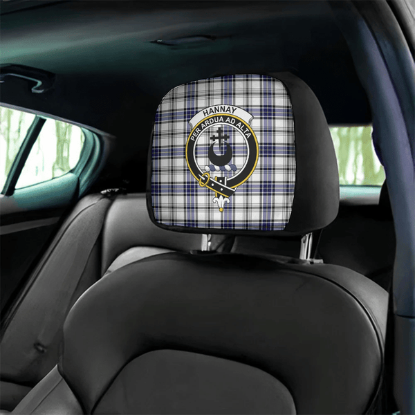 Hannay Modern Tartan Classic Crest Headrest Covers