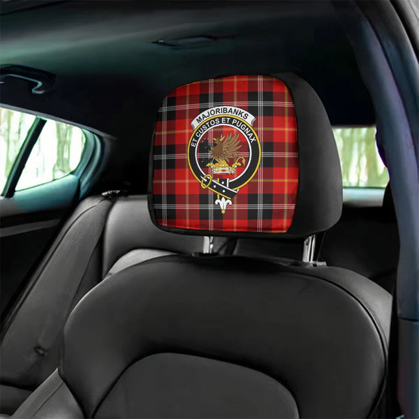 Marjoribanks Tartan Classic Crest Headrest Covers