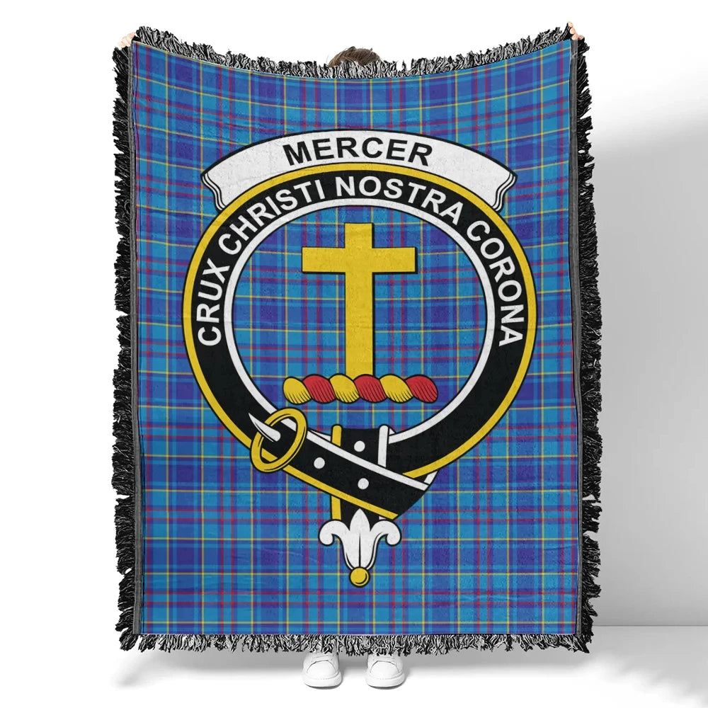 Mercer Modern Tartan Classic Crest Woven Blanket