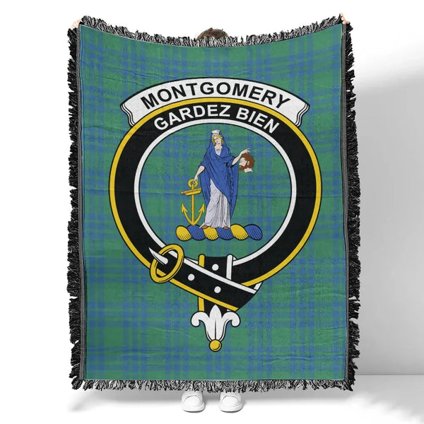 Montgomery Ancient Tartan Classic Crest Woven Blanket