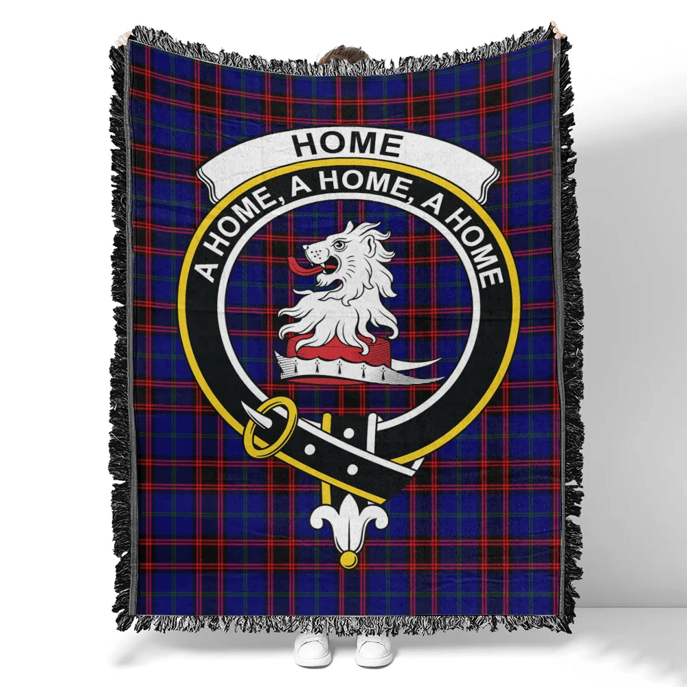 Home Modern Tartan Classic Crest Woven Blanket