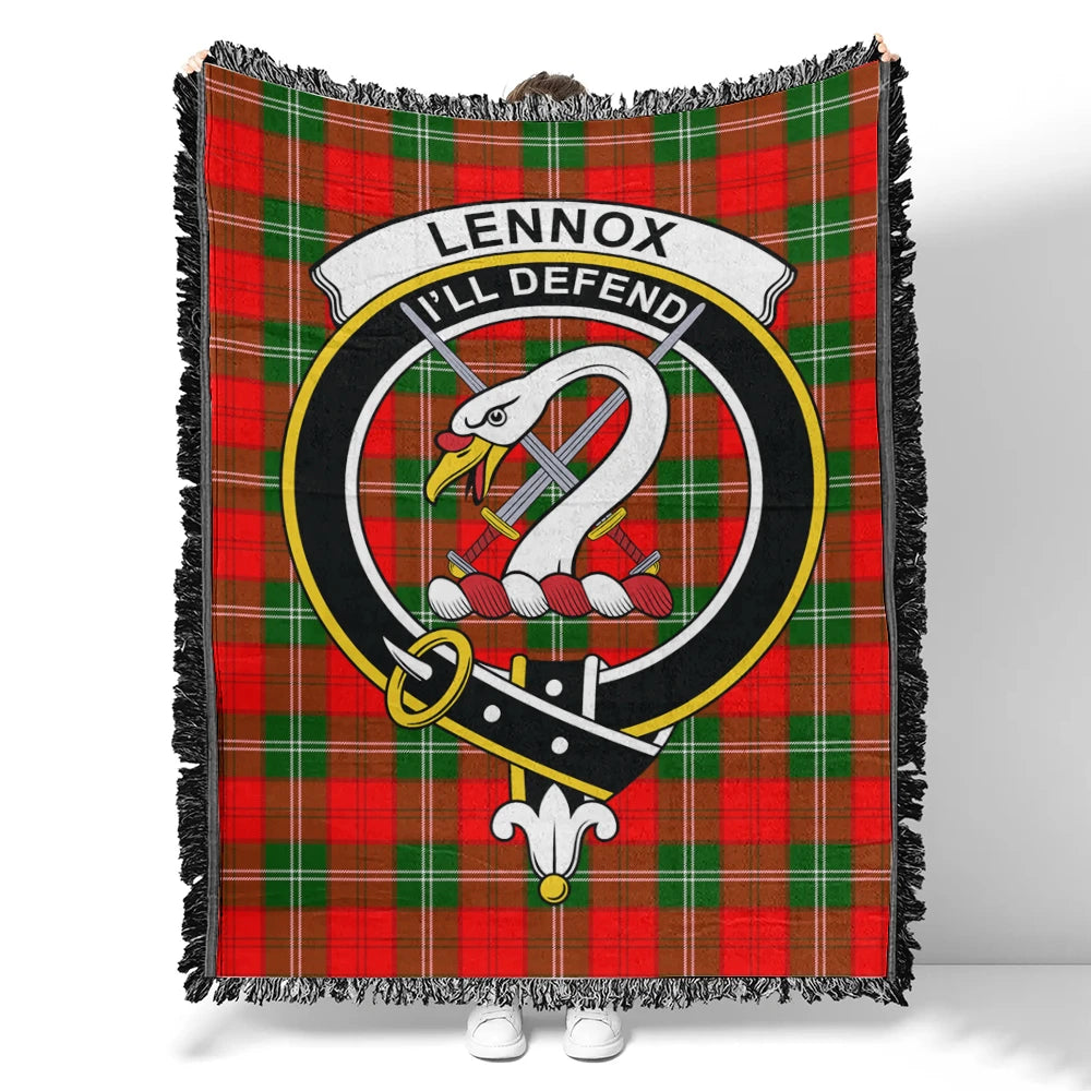 Lennox Modern Tartan Classic Crest Woven Blanket