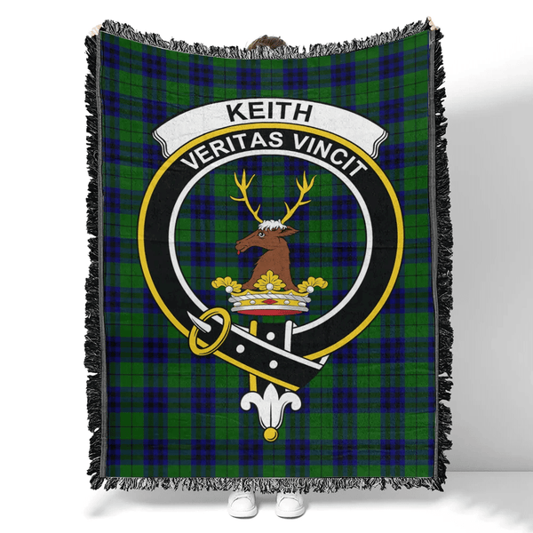 Keith Modern Tartan Classic Crest Woven Blanket