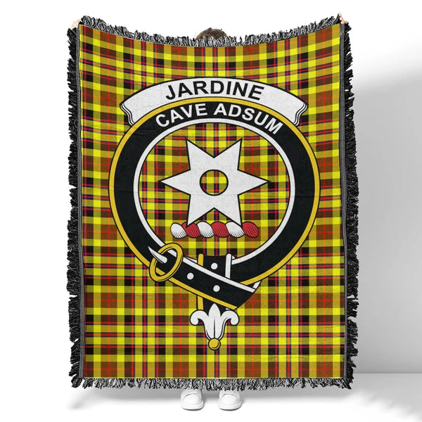 Jardine Tartan Classic Crest Woven Blanket