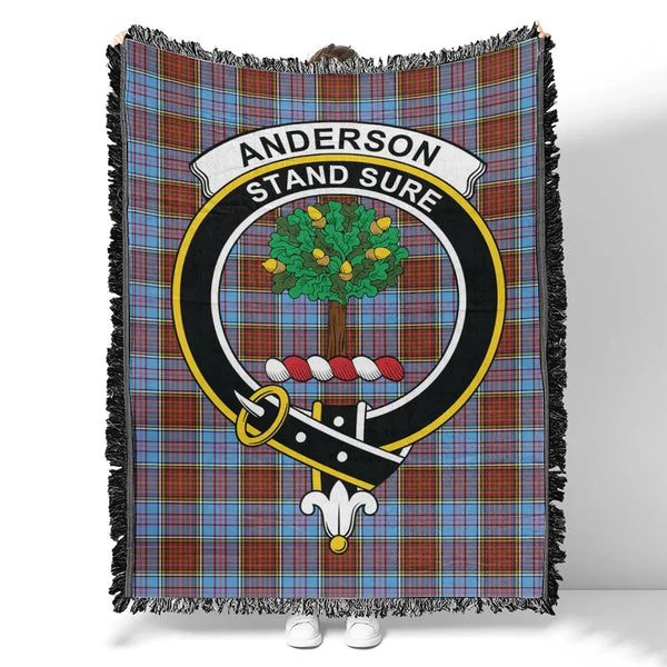 Anderson Modern Tartan Classic Crest Woven Blanket