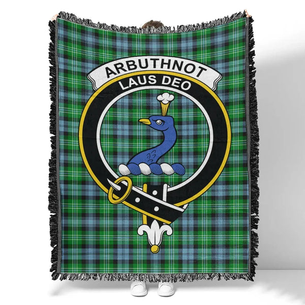 Arbuthnot Ancient Tartan Classic Crest Woven Blanket