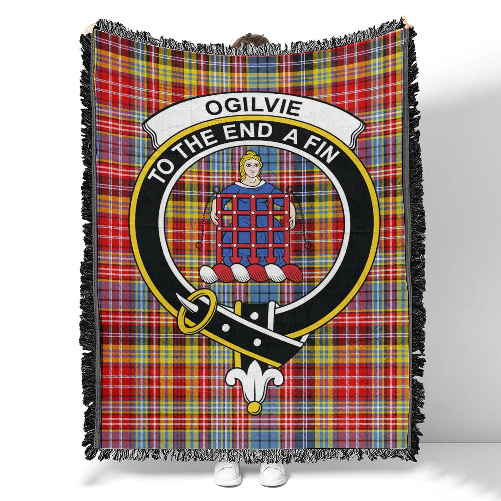 Ogilvie Tartan Classic Crest Woven Blanket