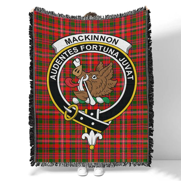 MacKinnon Modern Tartan Classic Crest Woven Blanket