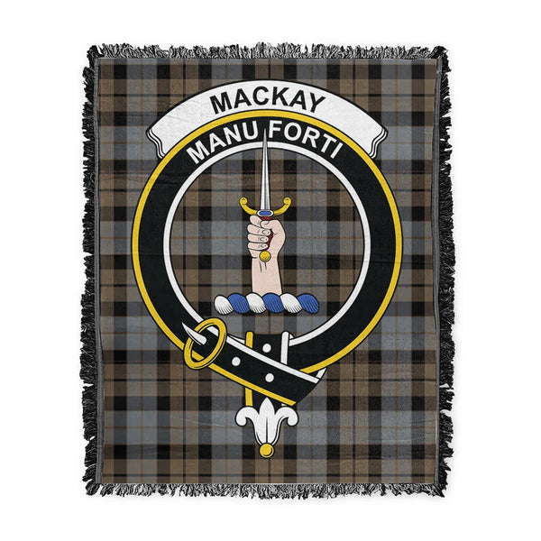 MacKay Weathered Tartan Classic Crest Woven Blanket