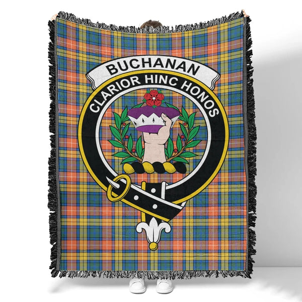 Buchanan Ancient Tartan Classic Crest Woven Blanket