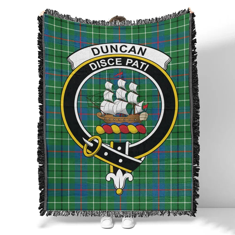 Duncan Ancient Tartan Classic Crest Woven Blanket