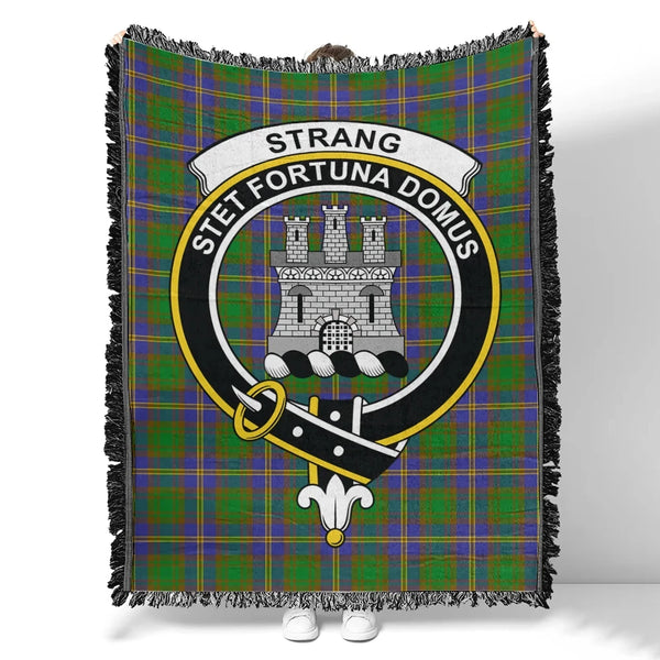 Strange of Balkaskie Tartan Classic Crest Woven Blanket