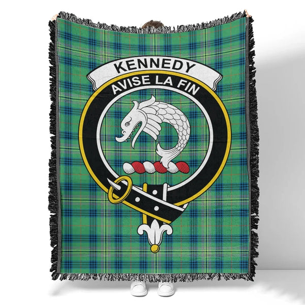 Kennedy Ancient Tartan Classic Crest Woven Blanket