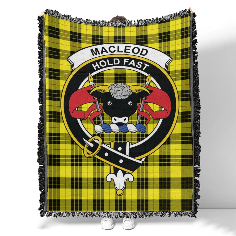 MacLeod of Lewis Modern Tartan Classic Crest Woven Blanket