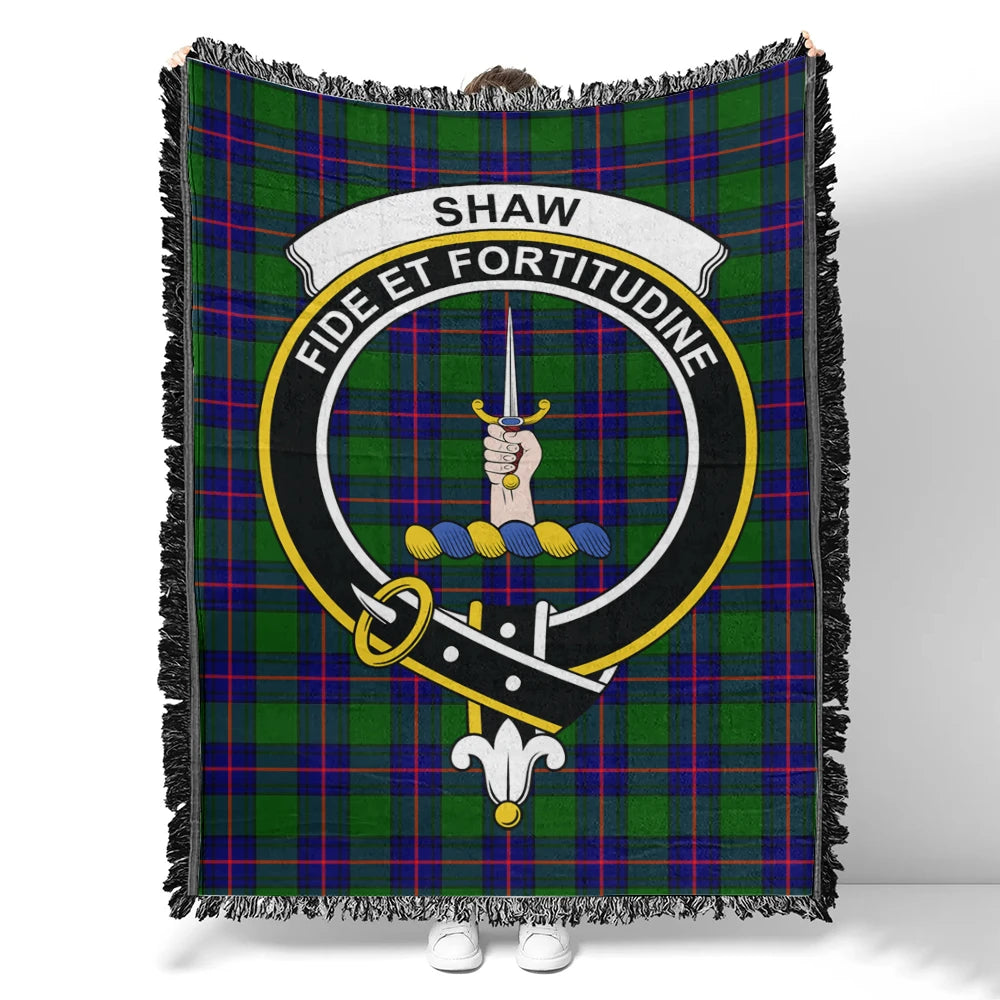 Shaw Modern Tartan Classic Crest Woven Blanket