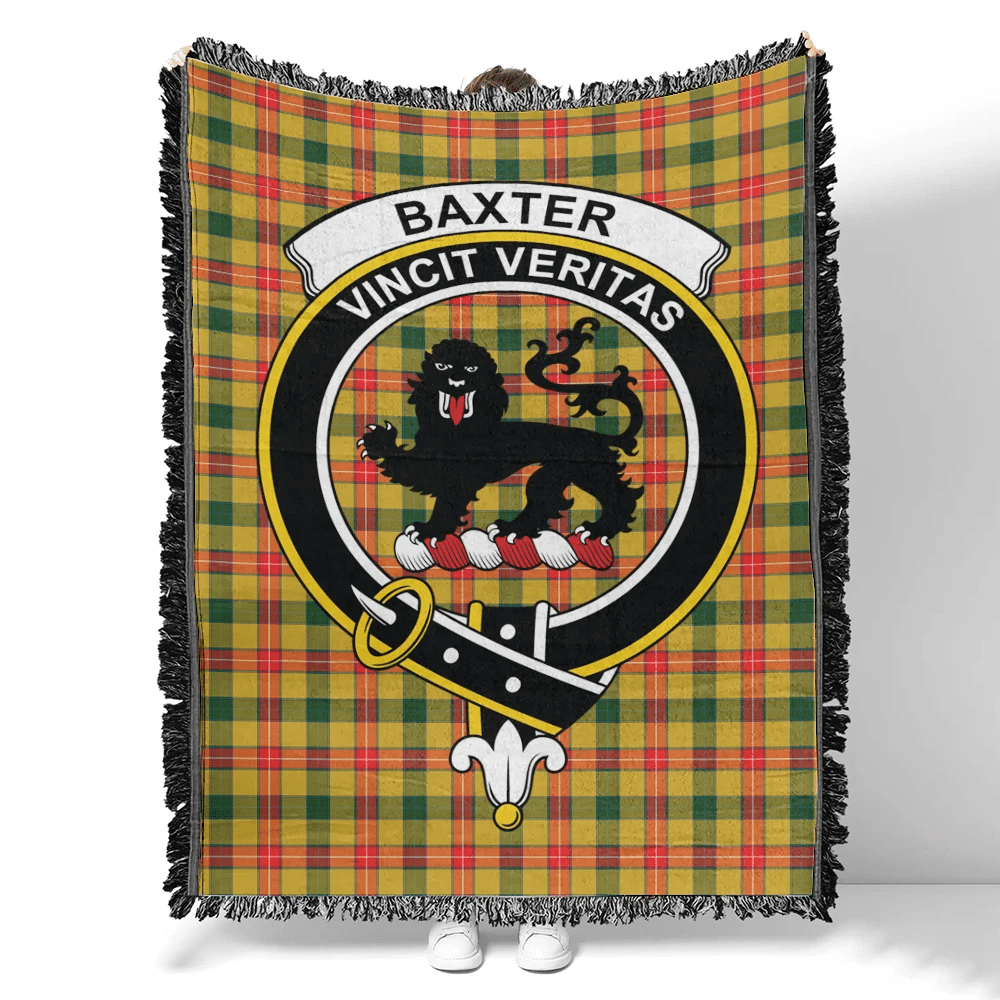 Baxter Modern Tartan Classic Crest Woven Blanket