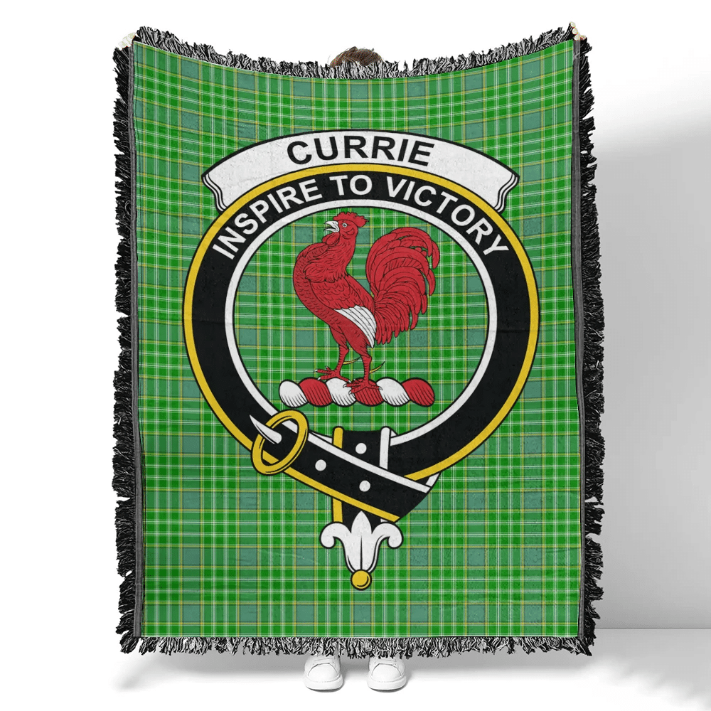 Currie Tartan Classic Crest Woven Blanket