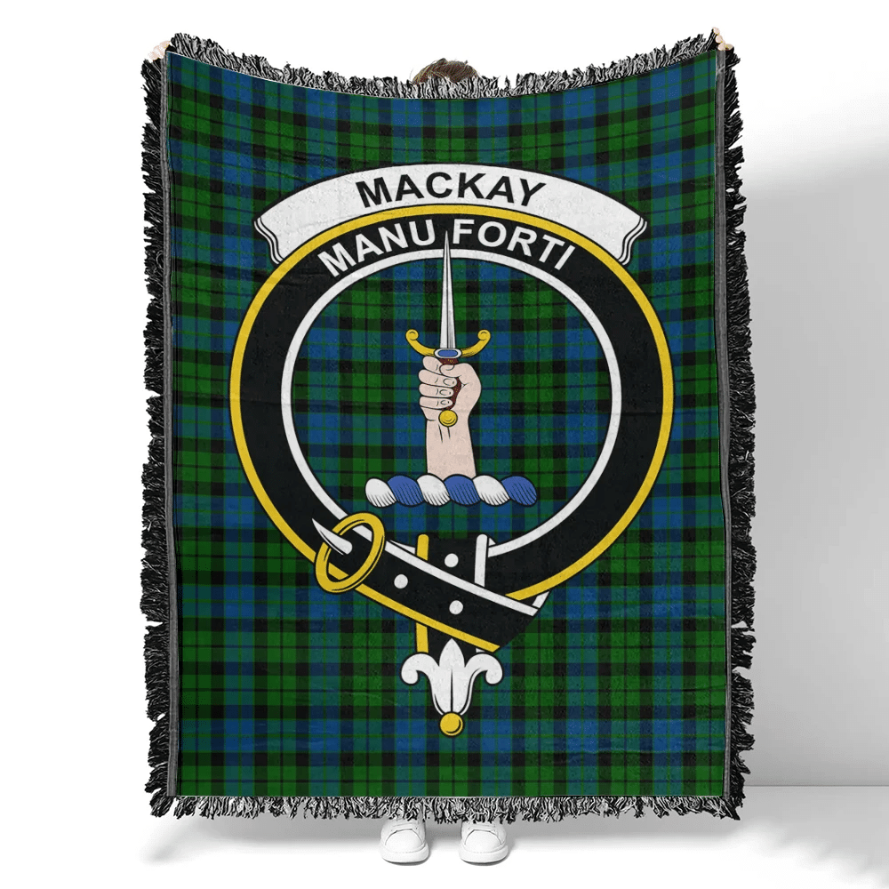 MacKay Modern Tartan Classic Crest Woven Blanket