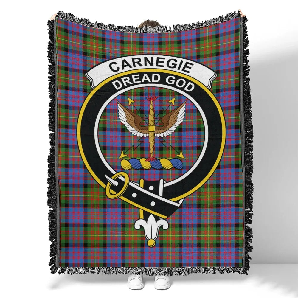 Carnegie Ancient Tartan Classic Crest Woven Blanket