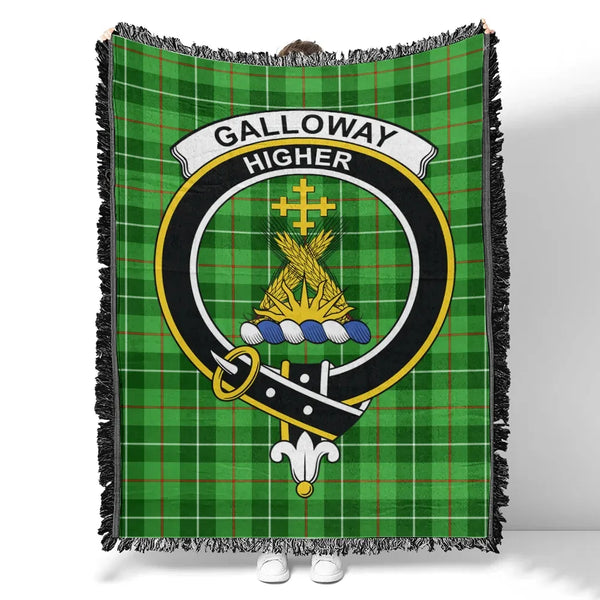 Galloway District Tartan Classic Crest Woven Blanket