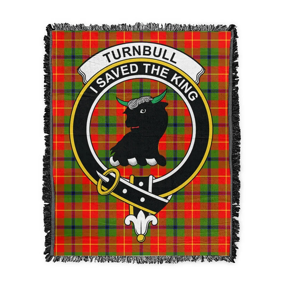 Turnbull Dress Tartan Classic Crest Woven Blanket