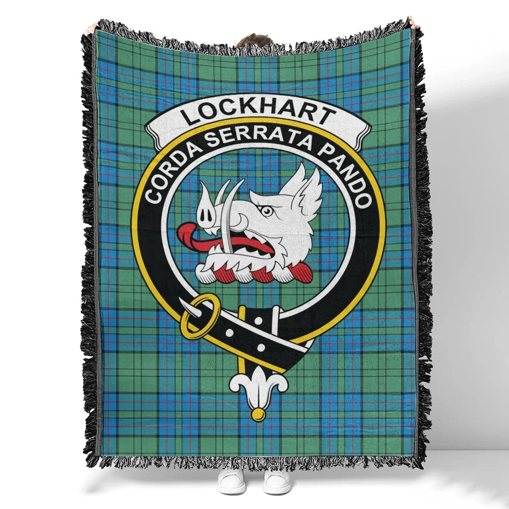 Lockhart Modern Tartan Classic Crest Woven Blanket