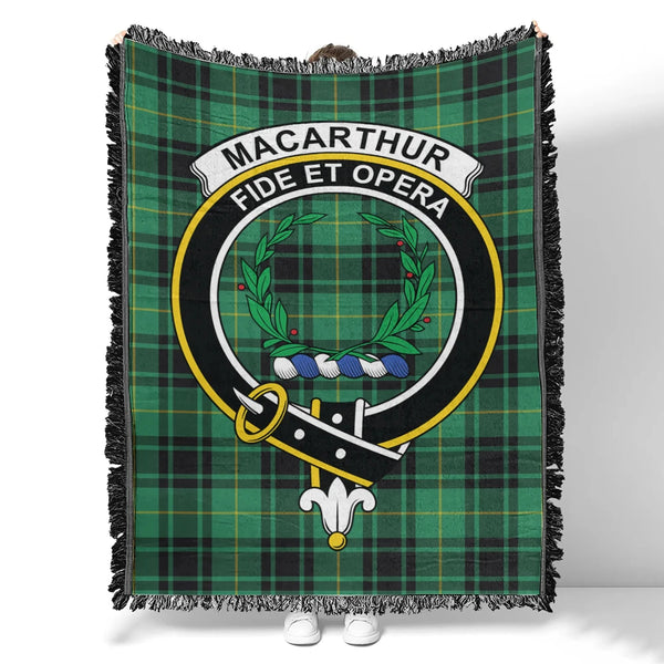 MacArthur Ancient Tartan Classic Crest Woven Blanket