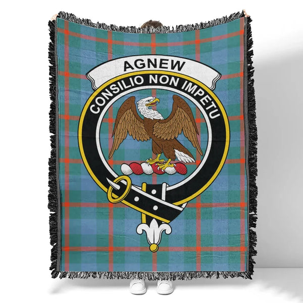 Agnew Ancient Tartan Classic Crest Woven Blanket