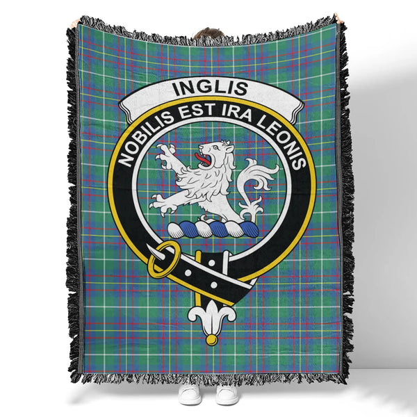 Inglis Ancient Tartan Classic Crest Woven Blanket