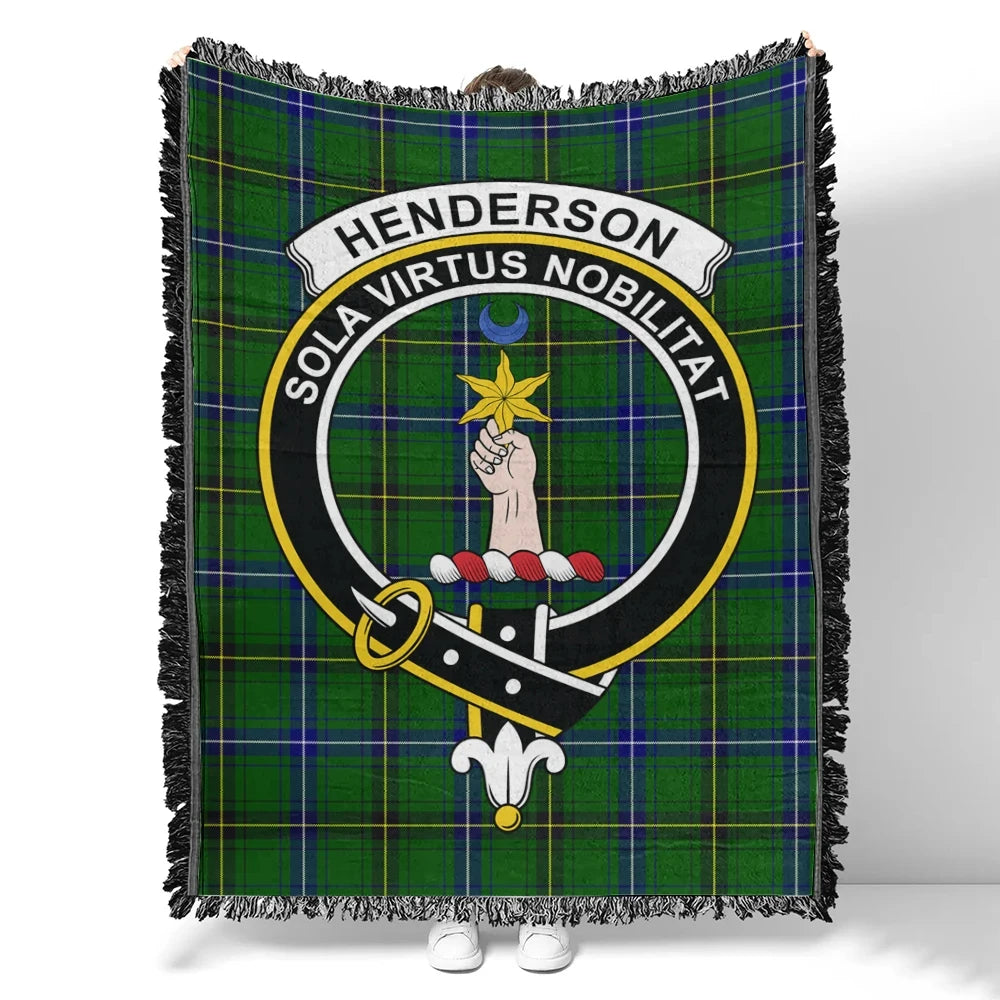 Henderson Modern Tartan Classic Crest Woven Blanket