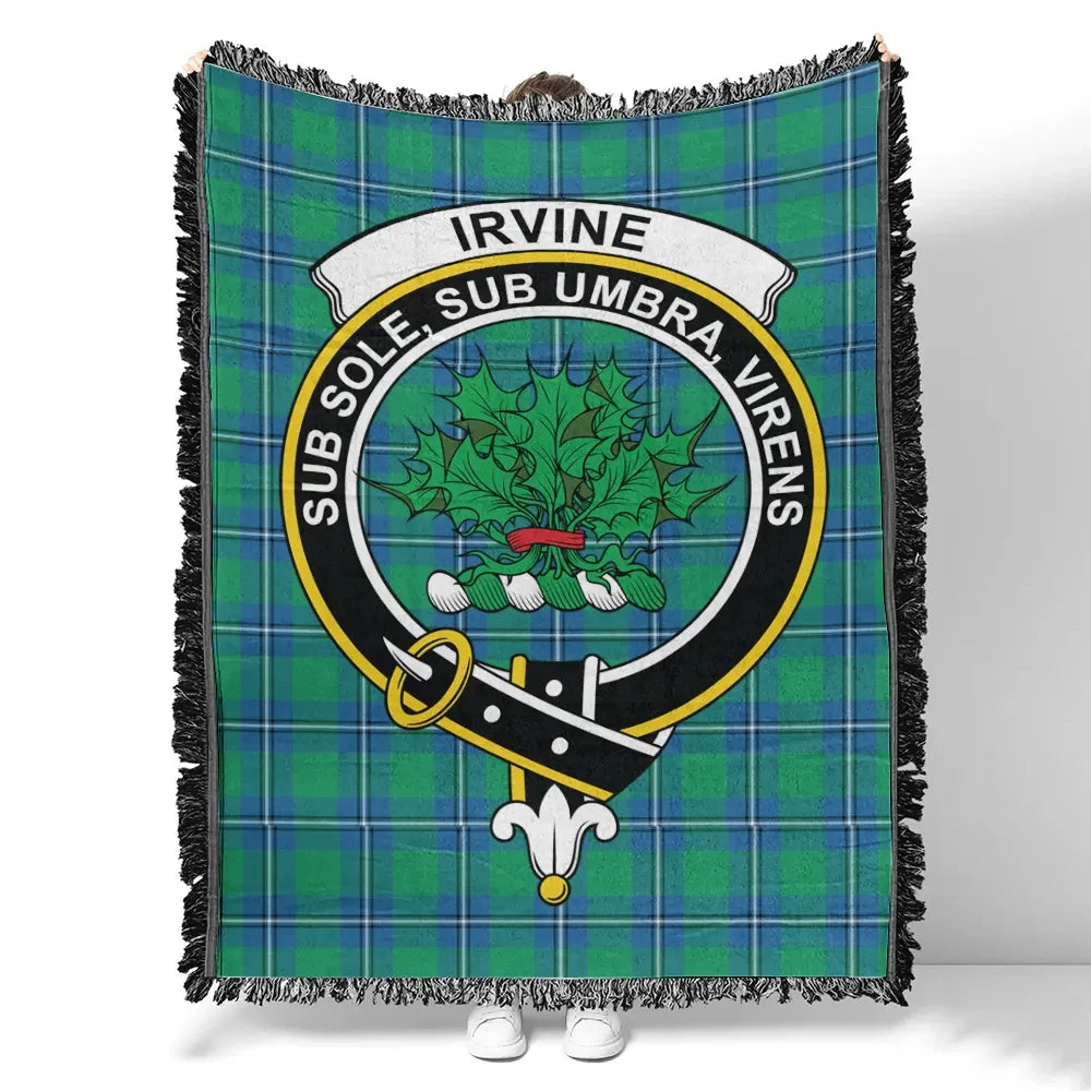 Irvine Ancient Tartan Classic Crest Woven Blanket