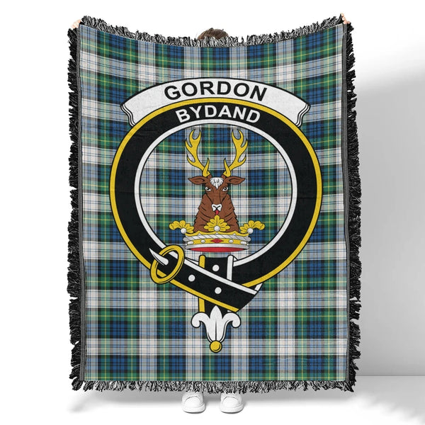 Gordon Dress Ancient Tartan Classic Crest Woven Blanket