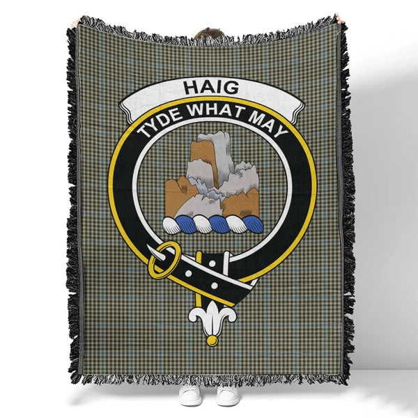 Haig Check Tartan Classic Crest Woven Blanket