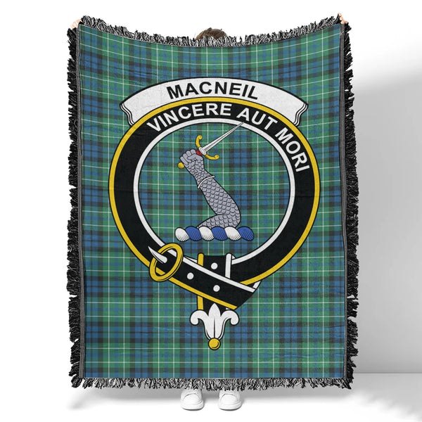 MacNeill of Colonsay Ancient Tartan Classic Crest Woven Blanket