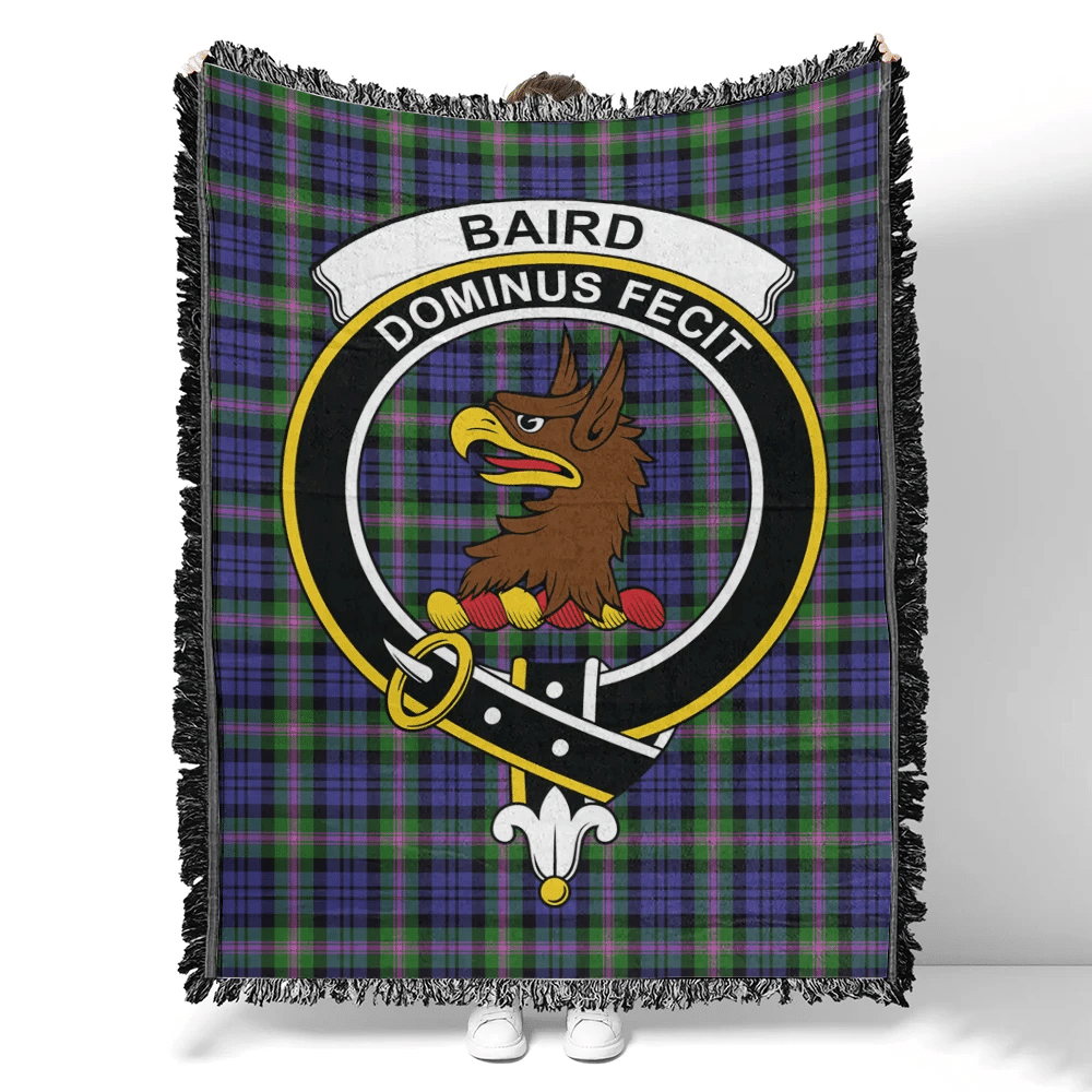 Baird Modern Tartan Classic Crest Woven Blanket