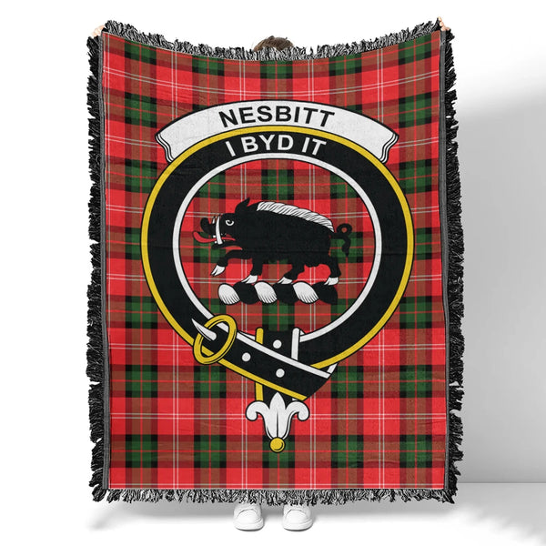 Nesbitt Modern Tartan Classic Crest Woven Blanket