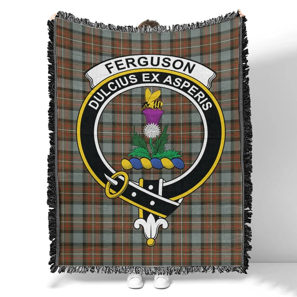 Fergusson Weathered Tartan Classic Crest Woven Blanket