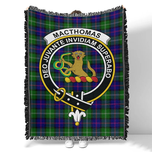 MacThomas Modern Tartan Classic Crest Woven Blanket