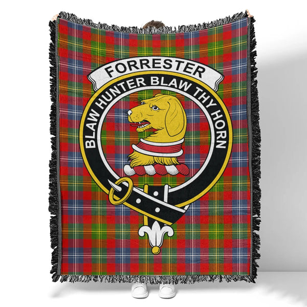 Forrester Tartan Classic Crest Woven Blanket