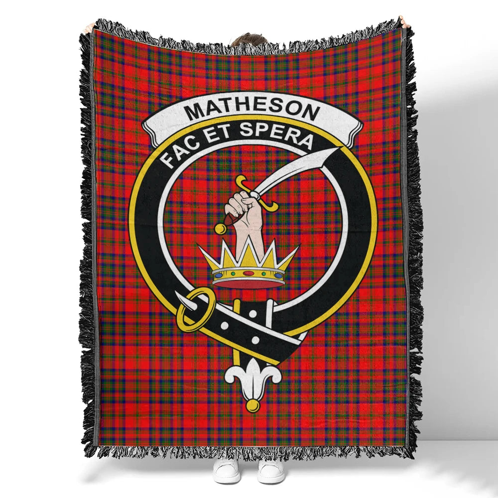 Matheson Modern Tartan Classic Crest Woven Blanket