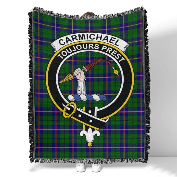 Carmichael Modern Tartan Classic Crest Woven Blanket