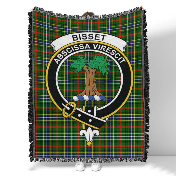 Bisset Tartan Classic Crest Woven Blanket