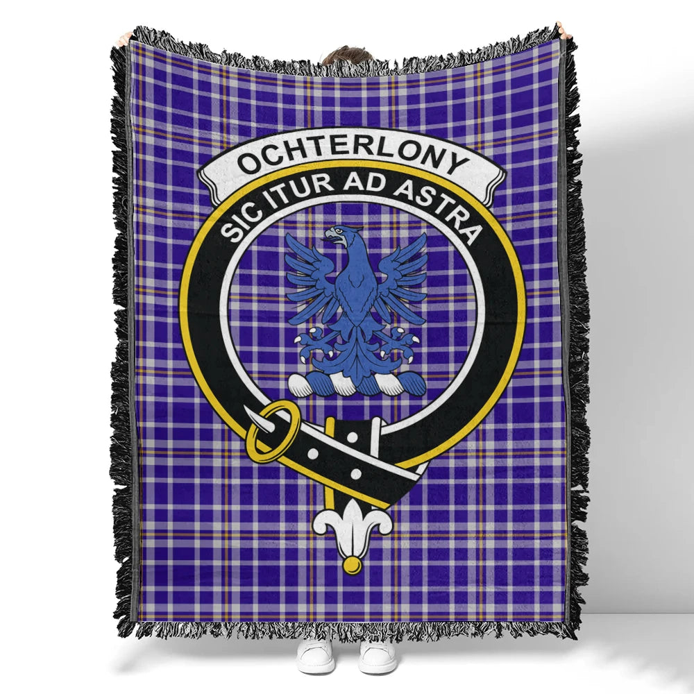 Ochterlony Tartan Classic Crest Woven Blanket